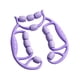 thumbnail image 4 of Rodillo de masaje de piernas y pantorrillas, herramienta ligera para masaje de piernas y músculos de muslos y pantorrillas, ideal para culturismo en Púrpura, 4 of 8