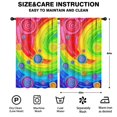thumbnail image 2 of Pink and Yellow Tie Dye Pattern Insulated Teens Curtains Set Of 2, Bedroom Essentials, Toddler Room Decor 52x84in(132x213cm), 2 of 4