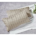 thumbnail image 2 of Home Soft Things Super Soft Decorative Pillow Covers, Set of 2, Light Brown, 14" x 26", 2 of 3