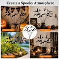 thumbnail image 6 of Halloween Bat Garden Stakes Outdoor Yard Spooky Decor, PVC Flying Bat Yard Stakes for Lawn Garden Flower Bed Halloween Outdoor Decorations 30 PCS (bat 5.91 inches + pole 9.84 inches), 6 of 7