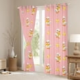 thumbnail image 3 of Manfei Yellow Bowtie Duck Curtains Pack of 2 (42x84 Each) for Boys Girls,Cartoon Bowknot Animal Curtains Blackout for Kids Teens,Super Cozy Room Decor, 3 of 6