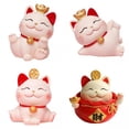 thumbnail image 1 of Conjunto de 4 Figuras de Gato para Decorar Tu Coche Y Hogar, 1 of 5