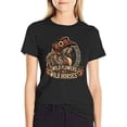 thumbnail image 1 of Women’s Graphic Tee Cotton T-Shirt Casual Wild Flowers Wild Horses Shirt, 1 of 7