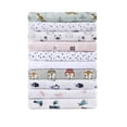 thumbnail image 3 of Comfort Classics Cozy Soft 3-Piece Grey Foxes Cotton Flannel Printed Sheet Set , Twin, 3 of 8