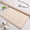 thumbnail image 4 of LACKUST Non-Slip Solid Color Velvet Bath Mat, Thick Bathroom Floor Mat, 16"x24" (40x60cm), 4 of 6