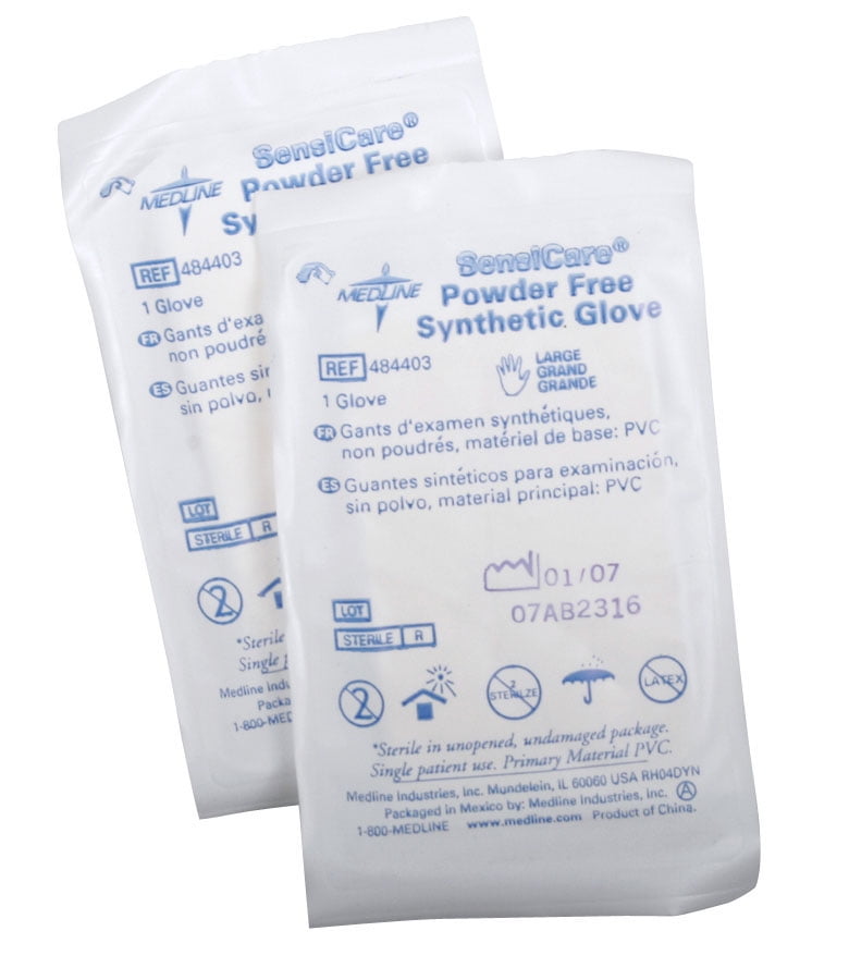 SensiCare PF Stretch Vinyl Sterile Exam Gloves 484403