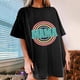 thumbnail image 1 of Pntutb Blusa de manga corta informal con estampado de moda para mujer Pntutb Pntutb-97, 1 of 6