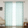 thumbnail image 1 of Quality Home Sheer 2 Panel Curtain Set 96" Length, 1 of 5