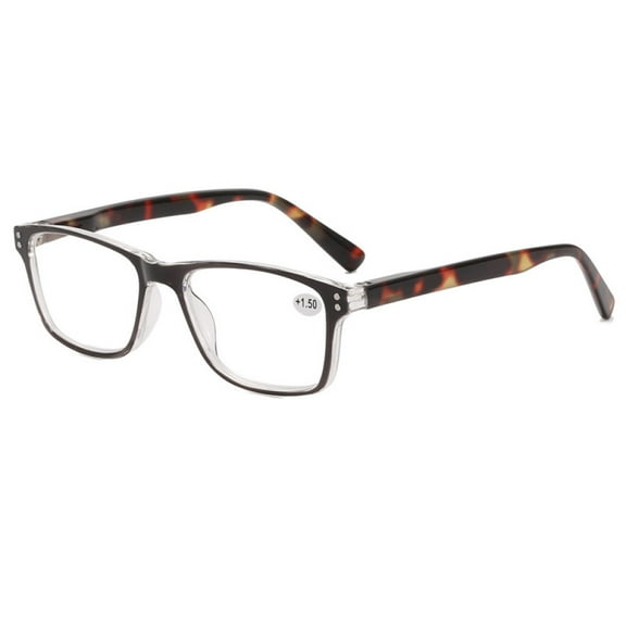 Retro Rectangle Black Tortoiseshell Reading Glasses 3.50 for men Classic Presbyopic Glasses Square Spring Hinge Readers  3.50