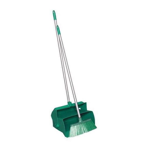 Remco Lobby Dust Pan and Broom Set,Green 62502