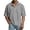 Gray, variant on Mens Athletic Shirts Short Sleeve Tee Shirt Casual Button-Down Collar Summer Top Wine 2XL