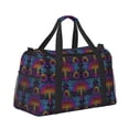 thumbnail image 2 of Picia Mandalas Dragonfly Print Travel Duffle Bag,Weekender Bags for Women with Shoe Compartment, Gym Duffel Bag with Wet Pocket, Hospital Bags for Labor and Delivery, 2 of 7