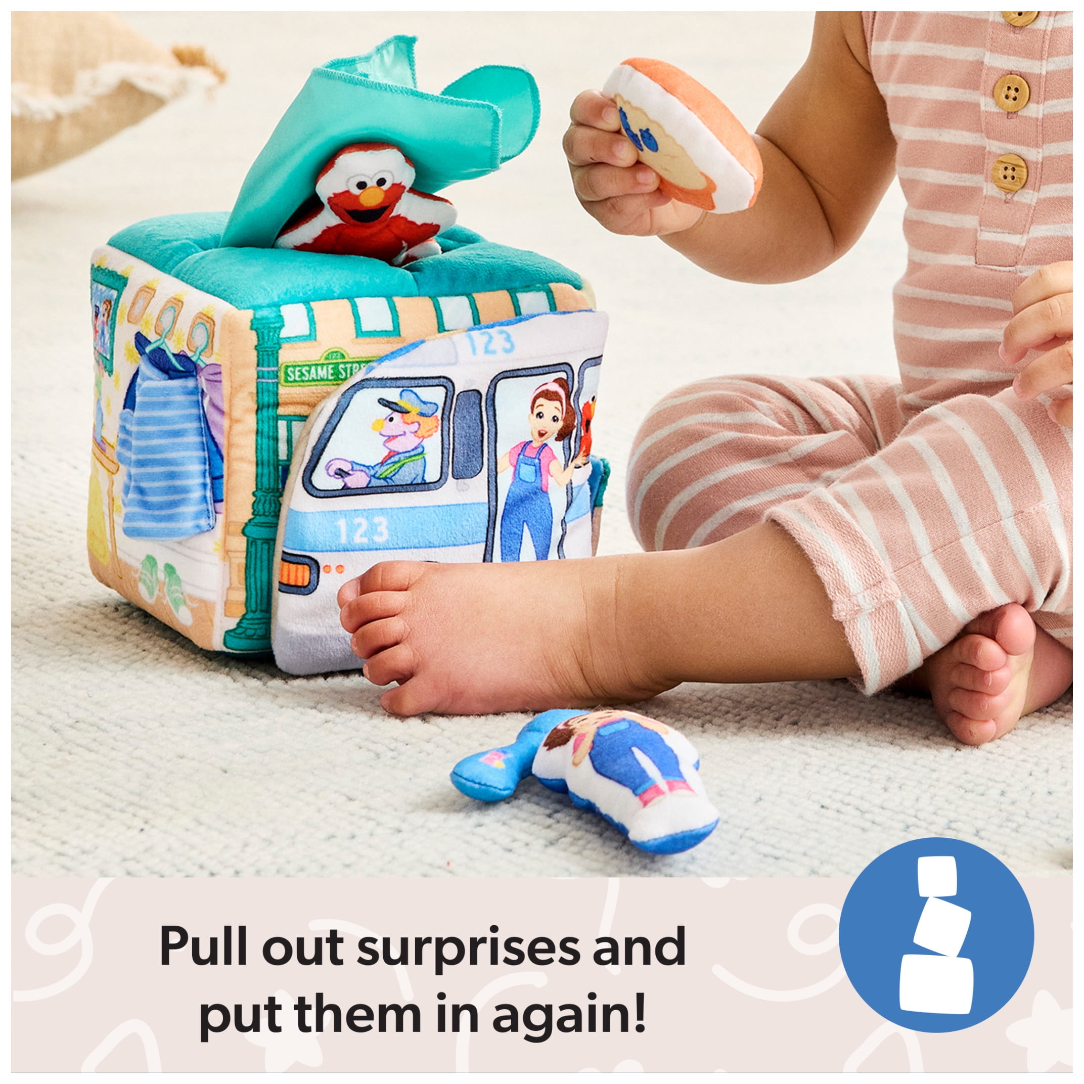 Ms. Rachel, Sesame Street Surprise Learning Box with Plush Elmo & Ms. Rachel, for Ages 3+M