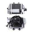 thumbnail image 1 of Ventilador de enfriamiento de radiador de aceite enfriador de reemplazo de motocross Piezas de motocross de 250 Ventilador de motocicletas Radiador , A y B, 1 of 8