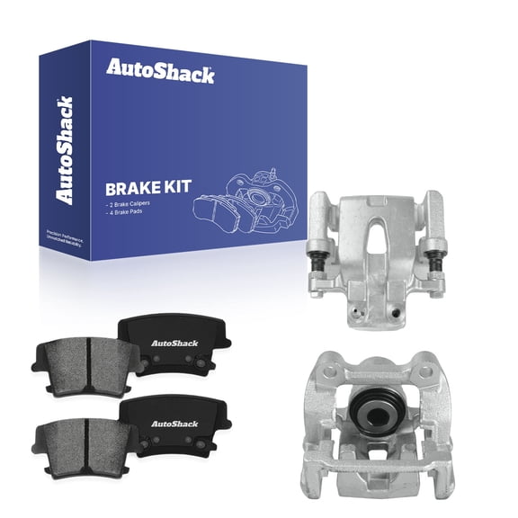 AutoShack Rear Brake Calipers   Premium Ceramic Brake Pads Replacement for 2006-2021 Dodge Charger 2005-2020 Chrysler 300 2011-2021 Dodge Challenger 6-PC Kit