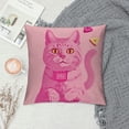 thumbnail image 2 of Orinice Cute Cat Graphic Decorative Cushion Throw Pillow Cover for Home Sofa, Autumn Theme, 1PC 22x22in, 2 of 5