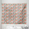 thumbnail image 1 of Spring Tapestry, Peacock Pattern of Feather Arrangement of Flowers Repeated Design of Art, Fabric Wall Hanging Decor for Bedroom Living Room Dorm, 5 Sizes, Multicolor, by Ambesonne, 1 of 1