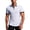 White, variant on Yifymode Men's Textured Knit Short Sleeve Polo Shirt, Contrast Collar Regular Fit Everyday Casual Top Black L