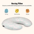 thumbnail image 4 of Dream On Me Beeboo Nursing Pillow and Positioner, Breastfeeding and Bottlefeeding Pillow, Removable and Washable Pillow Cover, Soft and Breathable Fabric in Blue, 4 of 7