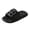 Black, variant on Men Shower Slide Slippers Bubble Textured Shower Slides Hollow Drainage Holes Quick‑Dry Non‑Slip Open‑Toe Indoor Bathroom House Sandals