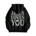 thumbnail image 5 of Hoodie Women Oversized Womens Sweatshirt Casual Lightweight Daily Cropped Women's Hooded Long Sleeve Pullover With Print For Spring And Fall Comfortable Loungewear Tops, 5 of 6