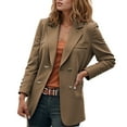 thumbnail image 2 of Casual Blazers for Women 2025 Long Sleeve Notch Lapel Collar Business Casual Work Office Jacket with Pockets, 2 of 5