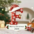 thumbnail image 6 of Personalized Initial Christmas Ornaments 2025 Custom Ornaments with Name, Personalized A-Z 26 Letter Ornament, 3D Acrylic Name Ornament for Christmas Tree, Xmas Gifts for Family Kids Friends F, 6 of 10