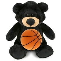 DolliBu Super Soft Black Bear Stuffed Animal with Basketball Plush – Soft Huggable Bear, Adorable Playtime Plush Toy, Cute Wild Life Gift Plush Doll Animal Toy for Kids and Adults – 9 Inches