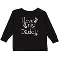 thumbnail image 3 of Inktastic I Love My Daddy Fathers Day Boys or Girls Long Sleeve Toddler T-Shirt, 3 of 5