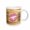 White, variant on 3drose, Image of Large Shiny Pink Lips on Golden Threads, 11oz Mug
