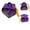 Purple, variant on DIY Graduation Hat Gift Boxes, Set of 10 Bachelor Cap Containers for Candy or Small Gifts, Easy Assembly