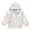 White, variant on FYMNSI Toddler Girl Windbreaker Light Hooded Jacket Printed Zip Up Hoodie Spring Fall Rain Jackets Kids Clothes 2-3T