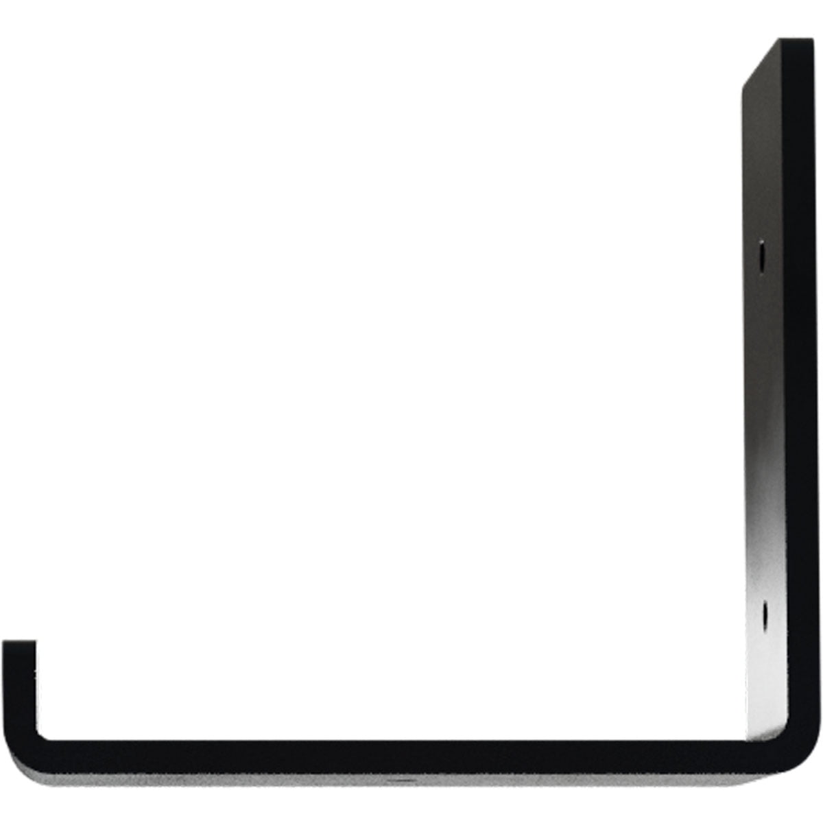 Ekena Millwork 2"W x 6"D x 5 1/2"H Steel Hanging Shelf Bracket, Powder Coated Black