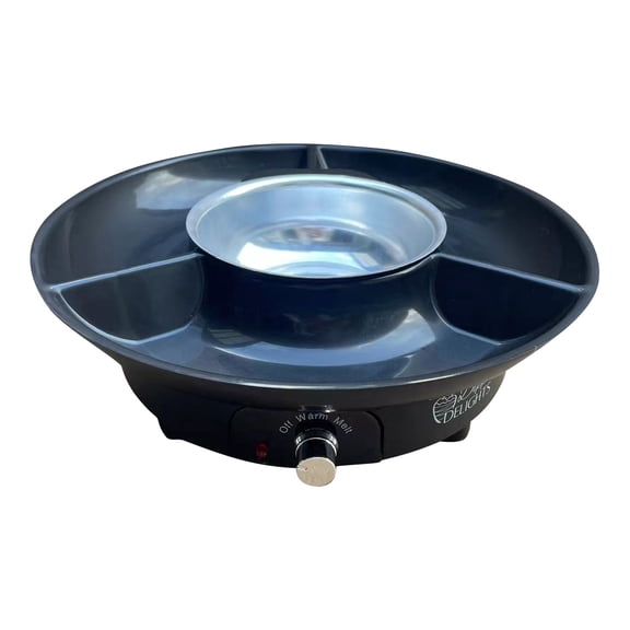 Electric Fondue Pot Set, 2 Dipping Forks & Removable Melting Bowl, 2 Modes Melt & Heat, Interactive Experience For Party Movie Night Christmas Valentine Birthday Gift