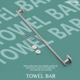 thumbnail image 2 of KOKOSIRI Towel Holder Bathroom Accessory Towel Bar for Bath Kitchen Necklace Holder 32 Inch Brushed Nickel Stainless Steel B4005BR-L32, 2 of 8