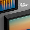 thumbnail image 4 of wall26 Framed Canvas Print Wall Art Set Pastel Neon Sunset Ocean Sea Dubrovnik Croatia Nature Cityscape Photography Realism Landscape Colorful for Living Room, Bedroom, Office - 16"x24"x3 B, 4 of 5