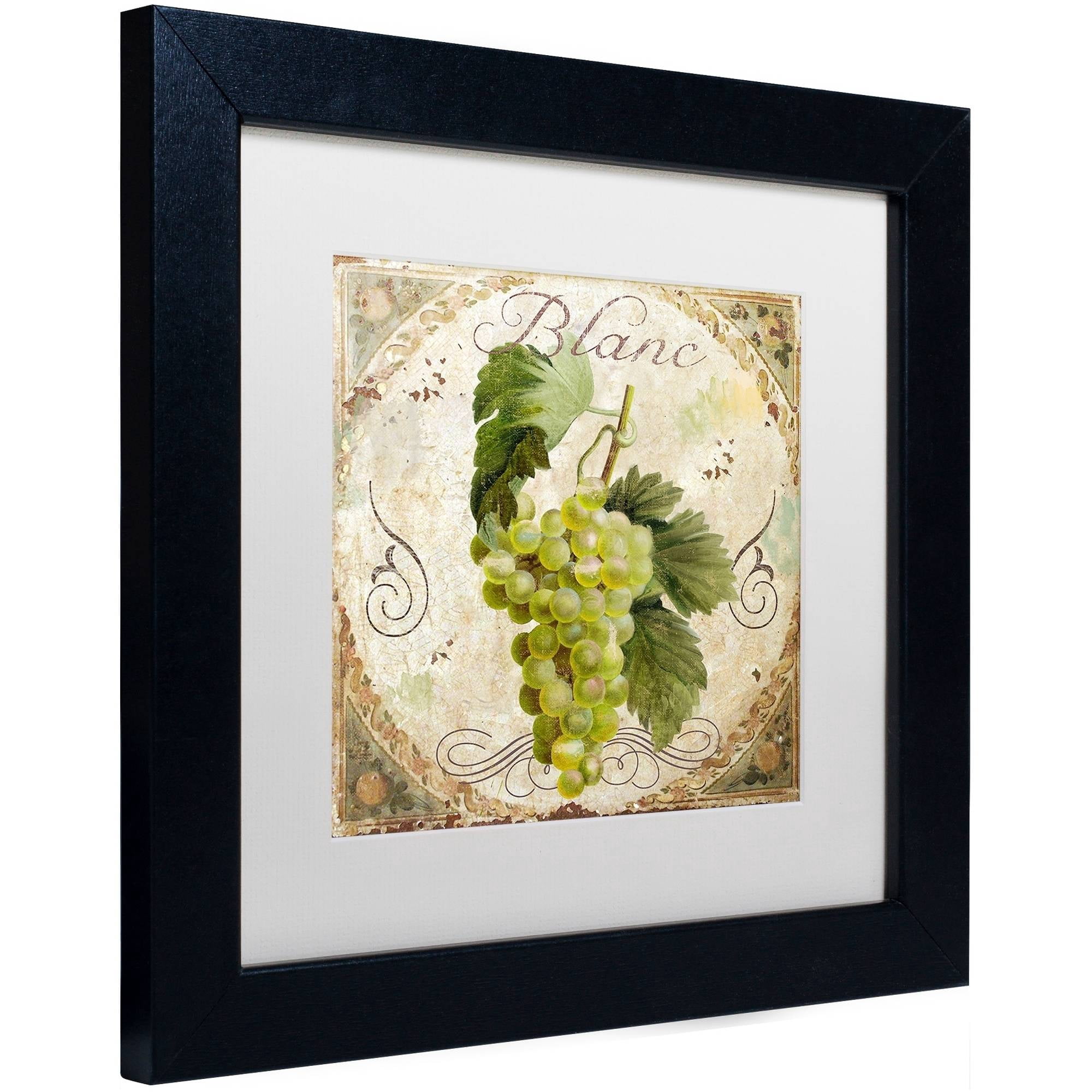 Trademark Fine Art "Tuscany Table Blanc" Canvas Art by Color Bakery White Matte, Black Frame