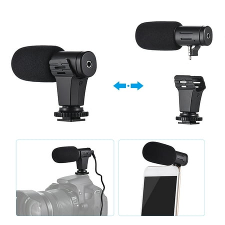 Mobile Phone Microphone Universal Mini Portable Video Record Microphone for DSLR