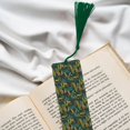 thumbnail image 6 of Kdxio Jungle Leopard Yellow Print Metal Tassel Bookmarks,Perfect Gift for Art Lovers and Bookworms Metal Bookmarks for Women, 6 of 8
