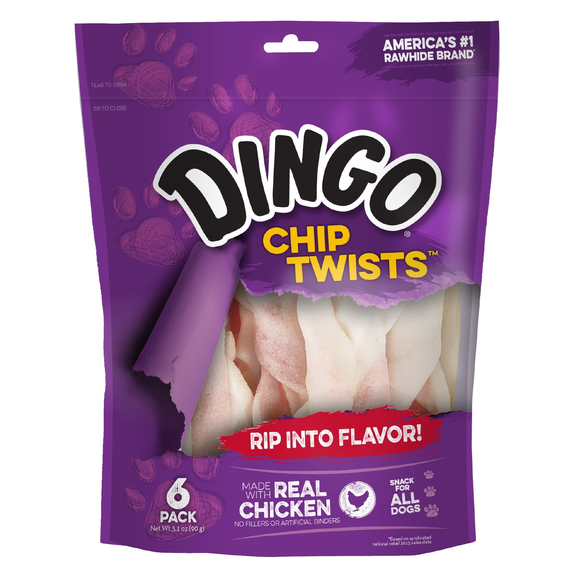 Dingo Chip Twists, 6 count