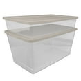 thumbnail image 6 of Sterilite 41 Quart Storage Box Plastic, Grey Pumice, 6 of 10