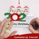 thumbnail image 2 of Kit de Adornos de Navidad Personalizados 2020, Nombre de Miembros de la Familia Personalizados Colgantes de árbol de Navidad Decoraciones Navidad, Regalo Creativo. Afortunado Sencillez, 2 of 5
