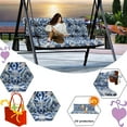 thumbnail image 2 of XXLYY Porch Swing Cushions, Waterproof Swing Replacement Cushions with Backrest and Ties, Garden Bench Seat Cushion, Outdoor Porch Patio Swing Non-Slip Chairs Pad, 2 of 6