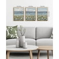 thumbnail image 5 of Drsoum Vintage Landscape Wall Art Coastal Wildflower Field Wall Prints Classic Retro Farmhouse Rustic Decorations for Office Bedroom 11x14in3pcs Natural Framed, 5 of 7