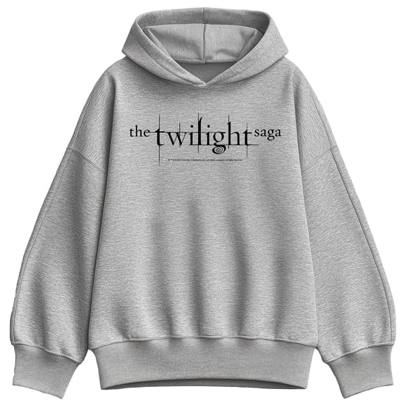 Twilight - Black Logo - Women's Oversized Fleece Hoodie Sweatshirt