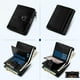 thumbnail image 4 of Cartera de cuero genuino para hombre (negro), monedero minimalista para hombre, cartera pequeña con bloqueo RFID, tarjetero triple con bolsillo para monedas con cremallera, 4 of 5