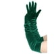 thumbnail image 5 of Guante de dedo completo de terciopelo hasta el codo para mujer INSPIRE CHIC en elegante verde oscuro, 5 of 6