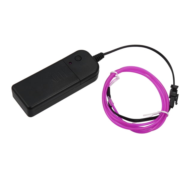 1 Metro/3 Pies Neón EL Cable Tira Púrpura Luz Resplandor para Coche Interior