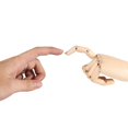 thumbnail image 5 of 7inch Wooden Sectioned Opposable Articulated Left/Right Hand Figure Manikin Hand Model for Drawing, Sketching, Painting (Left+Ri, 5 of 5