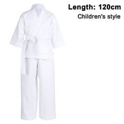 Karate Uniform with Free Belt, White Karate Gi for Kids & Adult Size